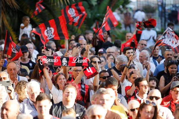 OGC NICE - CEREMONIE POUR DANTE PHOTOPQR NICE MATIN Dylan Meiffret ; Nice ; 18 06 2026 ; Ceremonie d hommage a Dante qui prend sa retraite de l OGC Nice, a la villa Massena, en presence de nombreux fans. Nice, France, june 18th 2026 Obrigado, Dante: A final farewell to the Captain OGC Nice and the City of Nice welcomed 1,000 people to the Villa Masséna for a tribute to Dante. After ten years in the red and black, Dante is preparing to turn the page on this exceptional chapter of his story with OGC Nice. Nice France  Copyright: xPHOTOPQR NICExMATIN MAXPPPxDylanxMeiffretx 20260618NIM3243 20260618NIM3248