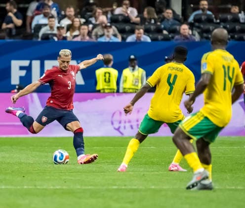 June 18, 2026, Atlanta, Georgia, USA: Czechia defender Tomas Holes (3) plays against South Africa at their FIFA World Cup, WM, Weltmeisterschaft, Fussball First Stage Group A match in ATLANTA, Georgia. The game ends in a 1:1 draw. World Cup: First Stage Group A: Czechia 1:1 South Africa  - ZUMAa161 20260618_aaa_a161_150 Copyright: xWalterxArcex xGMGx