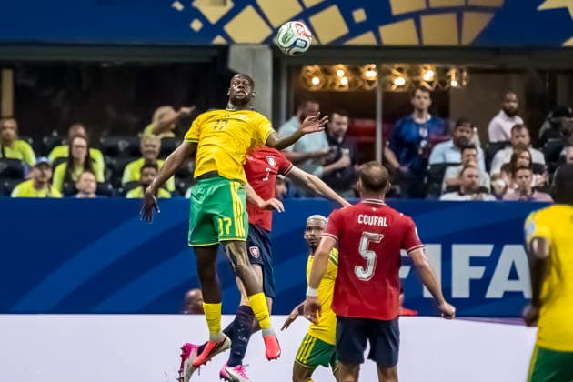 June 18, 2026, Atlanta, Georgia, USA: South Africa forward Evidence Makgopa (17) plays against Czechia at their FIFA World Cup, WM, Weltmeisterschaft, Fussball First Stage Group A match in ATLANTA, Georgia. The game ends in a 1:1 draw. World Cup: First Stage Group A: Czechia 1:1 South Africa  - ZUMAa161 20260618_aaa_a161_151 Copyright: xWalterxArcex xGMGx