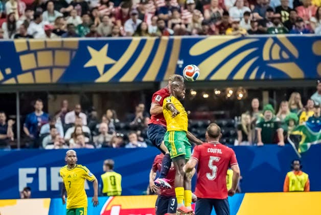 June 18, 2026, Atlanta, Georgia, USA: South Africa forward Evidence Makgopa (17) plays against Czechia at their FIFA World Cup, WM, Weltmeisterschaft, Fussball First Stage Group A match in ATLANTA, Georgia. The game ends in a 1:1 draw. World Cup: First Stage Group A: Czechia 1:1 South Africa  - ZUMAa161 20260618_aaa_a161_166 Copyright: xWalterxArcex xGMGx