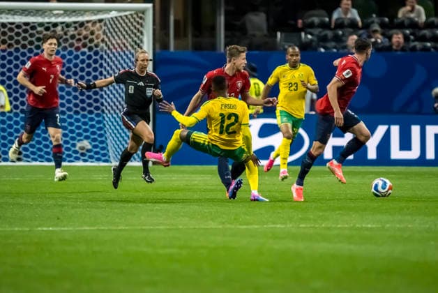 June 18, 2026, Atlanta, Georgia, USA: South Africa midfielder Thapelo Maseko (12) plays against Czechia at their FIFA World Cup, WM, Weltmeisterschaft, Fussball First Stage Group A match in ATLANTA, Georgia. The game ends in a 1:1 draw. World Cup: First Stage Group A: Czechia 1:1 South Africa  - ZUMAa161 20260618_aaa_a161_172 Copyright: xWalterxArcex xGMGx