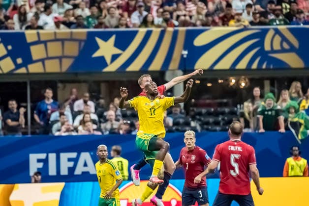 June 18, 2026, Atlanta, Georgia, USA: South Africa forward Evidence Makgopa (17) plays against Czechia at their FIFA World Cup, WM, Weltmeisterschaft, Fussball First Stage Group A match in ATLANTA, Georgia. The game ends in a 1:1 draw. World Cup: First Stage Group A: Czechia 1:1 South Africa  - ZUMAa161 20260618_aaa_a161_173 Copyright: xWalterxArcex xGMGx