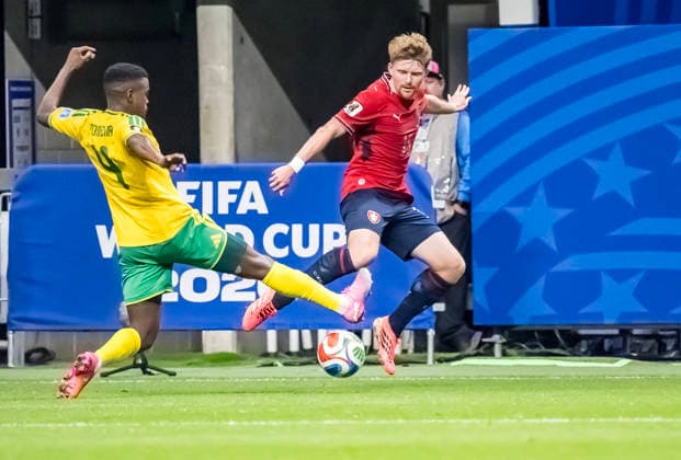 June 18, 2026, Atlanta, Georgia, USA: Czechia midfielder Pavel Sulc (15) plays against South Africa at their FIFA World Cup, WM, Weltmeisterschaft, Fussball First Stage Group A match in ATLANTA, Georgia. The game ends in a 1:1 draw. Atlanta USA - ZUMAa161 20260618_aaa_a161_130 Copyright: xWalterxArcex xGMGx