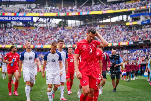 USA: Fußball FIFA World Cup, WM, Weltmeisterschaft, Fussball 2026 Gruppenphase Gruppe B Schweiz vs Bosnien-Herzegowina Los Angeles Stadium SoFi Stadium (Inglewood, Los Angeles County, Kalifornien): Remo Freuler (Schweiz, 8)