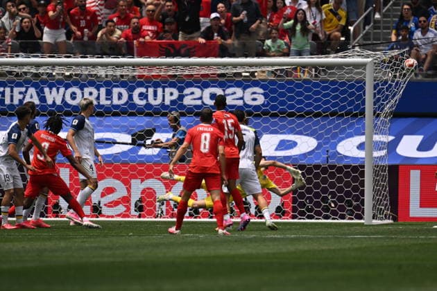Switzerland v Bosnia and Herzegovina - FIFA World Cup, WM, Weltmeisterschaft, Fussball 2026 - Group B LOS ANGELES, UNITED STATES - JUNE 18: Johan Manzambi of Switzerland scores a goal the 2026 FIFA World Cup First Stage Group B match between Switzerland and Bosnia and Herzegovina at the Los Angeles Stadium (SoFi Stadium) in Inglewood, California, United States on June 18, 2026. Tayfun Coskun Anadolu California United States. Editorial use only. Please get in touch for any other usage.  Copyright: x2026xAnadoluxTayfunxCoskunx