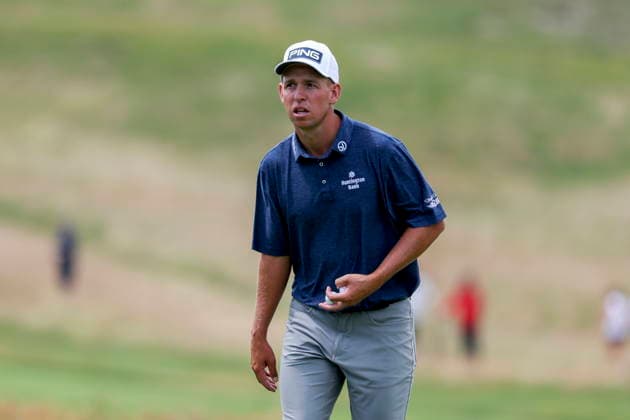 US Open Golf Championship - Round 1 Sam Stevens of the US finishes the first round of the 2026 US Open golf tournament at the Shinnecock Hills Golf Club in Southampton, New York, USA, 18 June 2026. SOUTHAMPTON NEW YORK UNITED STATES  Copyright: xSARAHxYENESELx