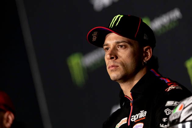 MotoGP of Czechia - Previews Number 72 Aprilia Racing rider Marco Bezzecchi attends a press conference, PK, Pressekonferenz at the 2026 MotoGP Grand Prix of Czechia. Brno Brno Czech Republic  Copyright: xStephenxBlackberryx originalFilename:blackberry-2026moto260618_npRme.jpg