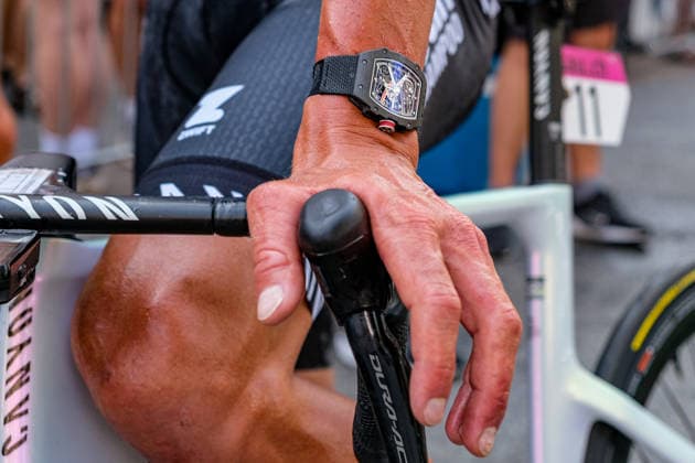 89th Tour De Suisse 2026 - Stage 2 Mathieu van der Poel of the Netherlands and Team Alpecin-Premier Tech displays his Richard Mille watch after Stage 2 of the 89th Tour de Suisse 2026 in Locarno, Switzerland, on June 18, 2026. Locarno Switzerland  Copyright: xPalxGöllnerx originalFilename:gollner-notitle260618_npKRa.jpg