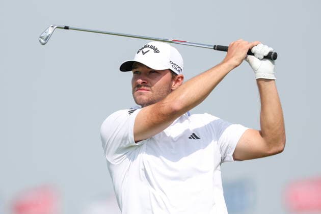 US Open Golf Championship - Round 1 Nicolai Hojgaard of Denmark tees off during the first round of the 2026 US Open golf tournament at Shinnecock Hills Golf Club in Southampton, New York, USA, 18 June 2026. SOUTHAMPTON NEW YORK UNITED STATES  Copyright: xSARAHxYENESELx