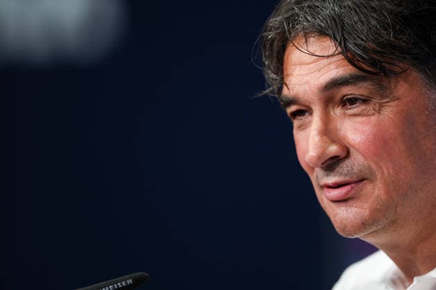 Croatia Training And press conference, PK, Pressekonferenz - FIFA World Cup, WM, Weltmeisterschaft, Fussball 2026 Head Coach of Croatia Zlatko Dalic speaks with a media during the press conference of Croatia National Football Team at training centre at Episcopal High School on June 18, 2026 in Alexandria, Virginia.  IgorxKralj PIXSELL