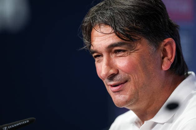 Croatia Training And press conference, PK, Pressekonferenz - FIFA World Cup, WM, Weltmeisterschaft, Fussball 2026 Head Coach of Croatia Zlatko Dalic speaks with a media during the press conference of Croatia National Football Team at training centre at Episcopal High School on June 18, 2026 in Alexandria, Virginia.  IgorxKralj PIXSELL