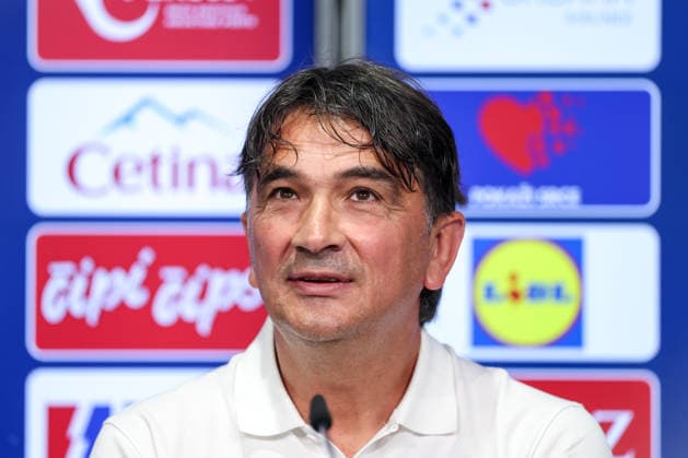 Croatia Training And press conference, PK, Pressekonferenz - FIFA World Cup, WM, Weltmeisterschaft, Fussball 2026 Head Coach of Croatia Zlatko Dalic speaks with a media during the press conference of Croatia National Football Team at training centre at Episcopal High School on June 18, 2026 in Alexandria, Virginia.  IgorxKralj PIXSELL