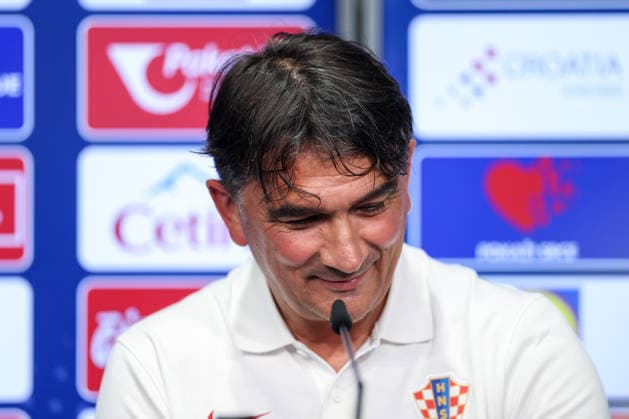 Croatia Training And press conference, PK, Pressekonferenz - FIFA World Cup, WM, Weltmeisterschaft, Fussball 2026 Head Coach of Croatia Zlatko Dalic speaks with a media during the press conference of Croatia National Football Team at training centre at Episcopal High School on June 18, 2026 in Alexandria, Virginia.  IgorxKralj PIXSELL
