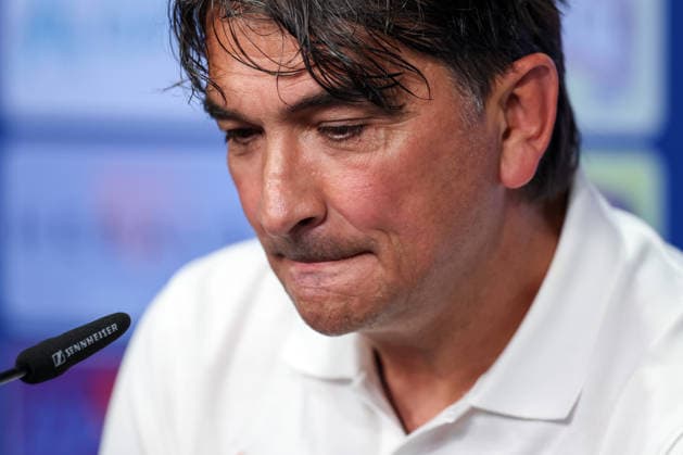 Croatia Training And press conference, PK, Pressekonferenz - FIFA World Cup, WM, Weltmeisterschaft, Fussball 2026 Head Coach of Croatia Zlatko Dalic speaks with a media during the press conference of Croatia National Football Team at training centre at Episcopal High School on June 18, 2026 in Alexandria, Virginia.  IgorxKralj PIXSELL