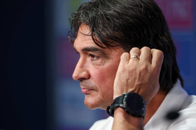 Croatia Training And press conference, PK, Pressekonferenz - FIFA World Cup, WM, Weltmeisterschaft, Fussball 2026 Head Coach of Croatia Zlatko Dalic speaks with a media during the press conference of Croatia National Football Team at training centre at Episcopal High School on June 18, 2026 in Alexandria, Virginia.  IgorxKralj PIXSELL