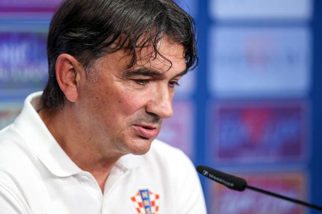 Croatia Training And press conference, PK, Pressekonferenz - FIFA World Cup, WM, Weltmeisterschaft, Fussball 2026 Head Coach of Croatia Zlatko Dalic speaks with a media during the press conference of Croatia National Football Team at training centre at Episcopal High School on June 18, 2026 in Alexandria, Virginia.  IgorxKralj PIXSELL
