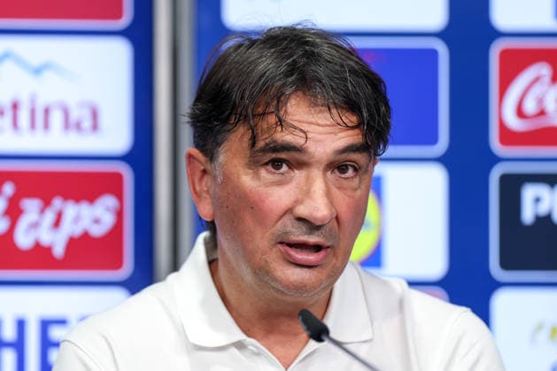 Croatia Training And press conference, PK, Pressekonferenz - FIFA World Cup, WM, Weltmeisterschaft, Fussball 2026 Head Coach of Croatia Zlatko Dalic speaks with a media during the press conference of Croatia National Football Team at training centre at Episcopal High School on June 18, 2026 in Alexandria, Virginia.  IgorxKralj PIXSELL