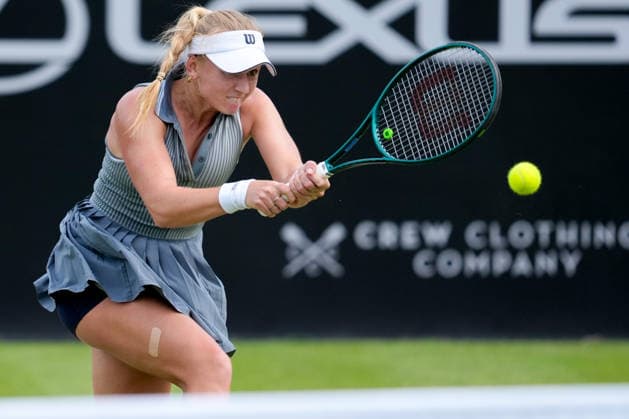 Lexus Nottingham Open - Day Four Taylah Preston in action during the Round of 16 Singles match at the 2026 Lexus Nottingham Open Women s tennis tournament at the Nottingham Tennis Centre in Nottingham, England, on June 18, 2026. Nottingham Great Britain United Kingdom  Copyright: xOwenxHammondx originalFilename:hammond-2026lexu260618_np6Ju.jpg