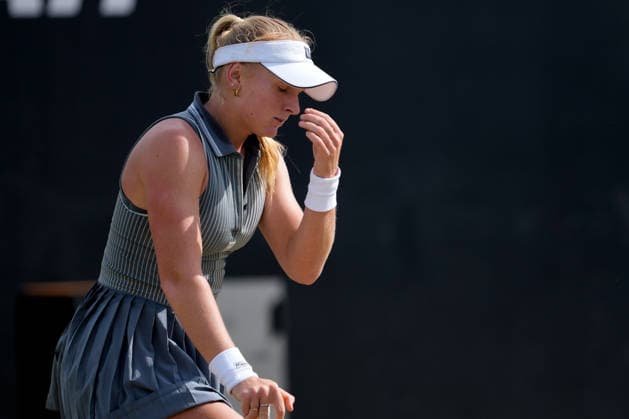 Lexus Nottingham Open - Day Four Taylah Preston in action during the Round of 16 Singles match at the 2026 Lexus Nottingham Open Women s tennis tournament at the Nottingham Tennis Centre in Nottingham, England, on June 18, 2026. Nottingham Great Britain United Kingdom  Copyright: xOwenxHammondx originalFilename:hammond-2026lexu260618_npyHt.jpg