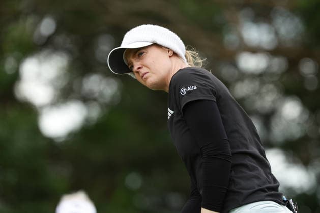 Meijer LPGA, Golf Damen Classic BELMONT, MICHIGAN - JUNE 18: Cassie Porter of Australia plays her tee shot on the 4th hole during the first round of the Meijer LPGA Classic for Simply Give golf tournament at Blythefield Country Club in Belmont, MI, USA Thursday, June 18, 2026. Belmont Michigan United States  Copyright: xJorgexLemusx originalFilename:lemus-meijerlp260618_npPpL.jpg