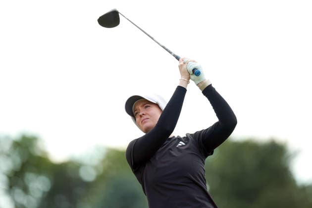 Meijer LPGA, Golf Damen Classic by Simply Give Belmont, MI - JUNE 18: Cassie Porter of Australia hits from the 9th tee during the first round of the Meijer LPGA Classic by Simply Give at Blythefield Country Club on June 18, 2026 in Belmont, Michigan. Belmont Michigan United States  Copyright: xAmyxLemusx originalFilename:lemus-meijerlp260618_npoIO.jpg