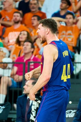 June 18, 2026, Valencia, Spain: JOEL PARRA of FC Barcelona, Barca seen in action during the Liga Endesa PlayOff Final Game 1 between Valencia Basket vs Fc Barcelona at Roig Arena Stadium. Valencia Spain - ZUMA 20260618_mda_v152_428 Copyright: xGermanxVidalxPoncex