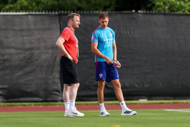 Croatia Training And press conference, PK, Pressekonferenz - FIFA World Cup, WM, Weltmeisterschaft, Fussball 2026 Josip Stanisic of Croatia during the training session at training centre at Episcopal High School on June 18, 2026 in Alexandria, Virginia.  IgorxKralj PIXSELL