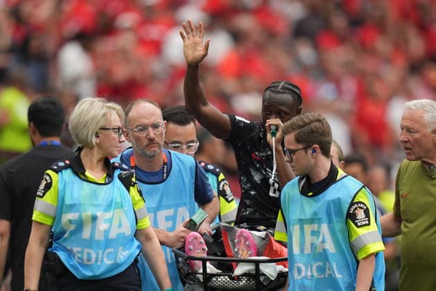 Canada v Qatar - FIFA World Cup, WM, Weltmeisterschaft, Fussball 2026 - Group B VANCOUVER, CANADA - JUNE 18: Ismael Kone of Canada is carried on a stretcher after his injury during the 2026 FIFA World Cup First Stage Group B match between Canada and Qatar at BC Place Stadium in Vancouver, Canada on June 18, 2026. Ercin Erturk Anadolu British Columbia Canada. Editorial use only. Please get in touch for any other usage.  Copyright: x2026xAnadoluxErcinxErturkx