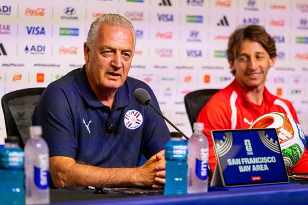 Paraguay s head coach, Gustavo Alfaro, speaks at a press conference, PK, Pressekonferenz in San Francisco, California, United States, 18 June 2026. Panama national team, Nationalteam Training in San Francisco !ACHTUNG: NUR REDAKTIONELLE NUTZUNG!  Copyright: xMIGUELxGUTIÉRREZx GR5024 20260618-55020640948_1