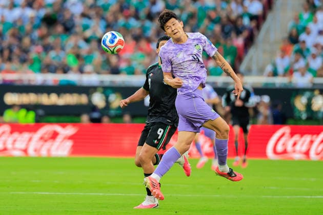 FIFA World Cup, WM, Weltmeisterschaft, Fussball 2026 MEXICO VS SOUTH KOREA FIFA WORLD CUP 2026 MEXICO VS SOUTH KOREA MEXICO VS SOUTH KOREA 18062026 GUADALAJARA, JALISCO. Action photo of Kim Minjae (4) of South Korea, during Round 1 Group A game of the FIFA World Cup 2026, held at the Estadio Guadalajara at Guadalajara, Jalisco. . Foto de accion de Kim Minjae (4) de Corea del Sur, durante juego de Ronda 1 del Grupo A de la Copa del Mundo 2026 de la FIFA, celebrado en el Estadio Guadalajara en Guadalajara, Jalisco. PHOTO BY IMAGENSHOP AGENCIA FOTOGRAFICA GUADALAJARA JALISCO MEXICO