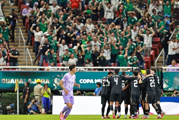 June 18, 2026, Guadalajara, Jalisco, Mexico: Luis Romo of Mexico celebrates after scoring the first goal of his team during the match between Mexico and Korea Republic for the 2st round of the group A of the FIFA World Cup, WM, Weltmeisterschaft, Fussball 2026, at Guadalajara Stadium, in Guadalajara, Mexico on June 18, 2026. Photo: DiaEsportivo Guadalajara Mexico - ZUMAh208 20260618_zsp_h208_037 Copyright: xHeulerxAndreyx