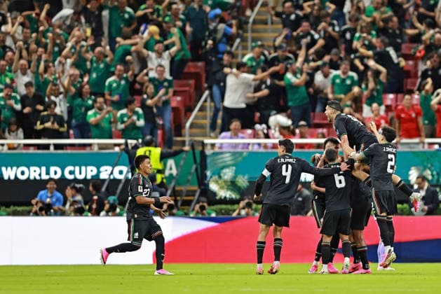 June 18, 2026, Guadalajara, Jalisco, Mexico: Luis Romo of Mexico celebrates after scoring the first goal of his team during the match between Mexico and Korea Republic for the 2st round of the group A of the FIFA World Cup, WM, Weltmeisterschaft, Fussball 2026, at Guadalajara Stadium, in Guadalajara, Mexico on June 18, 2026. Photo: DiaEsportivo Guadalajara Mexico - ZUMAh208 20260618_zsp_h208_053 Copyright: xHeulerxAndreyx