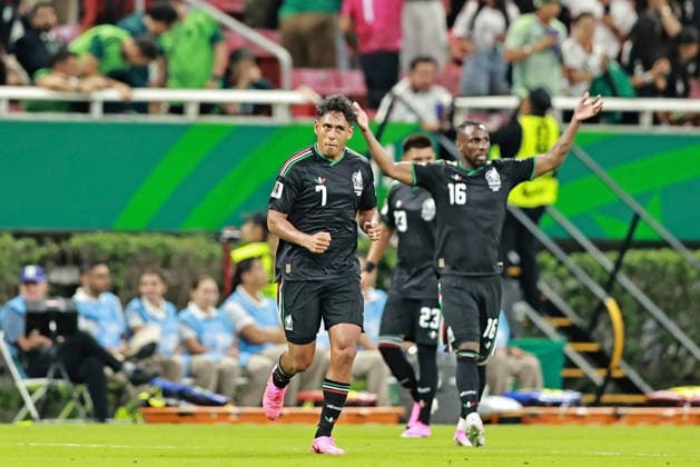 June 18, 2026, Guadalajara, Jalisco, Mexico: Luis Romo of Mexico celebrates after scoring the first goal of his team during the match between Mexico and Korea Republic for the 2st round of the group A of the FIFA World Cup, WM, Weltmeisterschaft, Fussball 2026, at Guadalajara Stadium, in Guadalajara, Mexico on June 18, 2026. Photo: DiaEsportivo Guadalajara Mexico - ZUMAh208 20260618_zsp_h208_055 Copyright: xHeulerxAndreyx