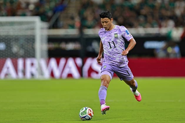 June 18, 2026, Guadalajara, Jalisco, Mexico: Hwang Hee-chan of Korea Republic runs with the ball during the match between Mexico and Korea Republic for the 2st round of the group A of the FIFA World Cup, WM, Weltmeisterschaft, Fussball 2026, at Guadalajara Stadium, in Guadalajara, Mexico on June 18, 2026. Photo: DiaEsportivo Guadalajara Mexico - ZUMAh208 20260618_zsp_h208_074 Copyright: xHeulerxAndreyx