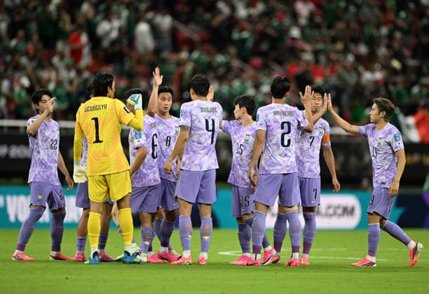 (260619) -- GUADALAJARA, June 19, 2026 -- Players of South Korea cheer during a group A match between Mexico and South Korea at the 2026 FIFA World Cup, WM, Weltmeisterschaft, Fussball at Guadalajara Stadium in Guadalajara, Mexico, June 18, 2026. ) (SP)MEXICO-GUADALAJARA-FOOTBALL-FIFA WORLD CUP-GROUP A-MEX VS KOR LixMuzi 