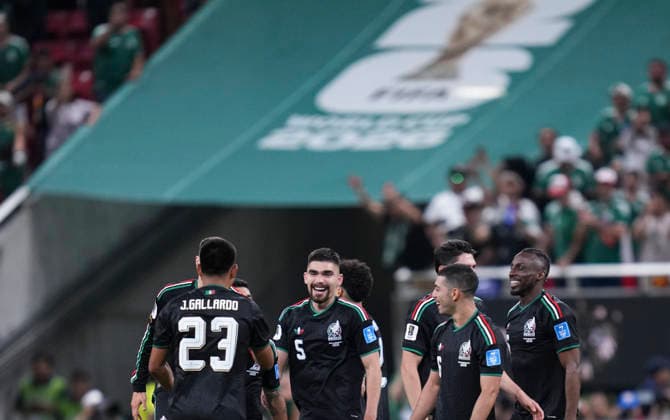 (260619) -- GUADALAJARA, June 19, 2026 -- Players of Mexico celebrate after a group A match between Mexico and South Korea at the 2026 FIFA World Cup, WM, Weltmeisterschaft, Fussball at Guadalajara Stadium in Guadalajara, Mexico, June 18, 2026. (Photo by Xinhua) (SP)MEXICO-GUADALAJARA-FOOTBALL-FIFA WORLD CUP-GROUP A-MEX VS KOR MartinxZabala 