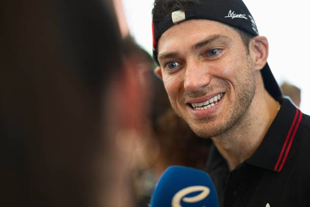2026 FORMULA E SANYA ePRIX MORTARA Edoardo (swi), Mahindra Racing, Mahindra M12Electro, portrait media pen during the 2026 Sanya ePrix, 11th round of the 2025-26 ABB FIA Formula E World Championship, WM, Weltmeisterschaft on the Sanya Street Circuit from June 18 to 20, 2026 in Sanya, China - SanyaChina  Copyright: xCLEMENTxLUCKx