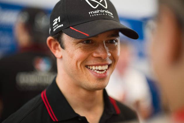 2026 FORMULA E SANYA ePRIX DE VRIES Nyck (nld), Mahindra Racing, Mahindra M12Electro, portrait media pen during the 2026 Sanya ePrix, 11th round of the 2025-26 ABB FIA Formula E World Championship, WM, Weltmeisterschaft on the Sanya Street Circuit from June 18 to 20, 2026 in Sanya, China - SanyaChina  Copyright: xCLEMENTxLUCKx