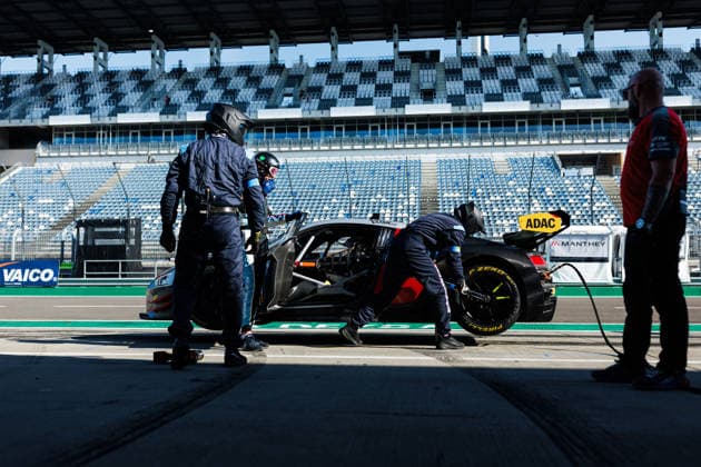 ADAC GT Masters, 5. + 6. Rennen DEKRA Lausitzring 2026 77 Audi R8 LMS GT3 EVO II, LIQUI MOLY Team Engstler Motorsport: Robin Rogalski, Simon Connor Primm - picture by Gruppe C Photography Schipkau Lausitzring Brandenburg Deutschland Copyright: xGruppexCxPhotographyx
