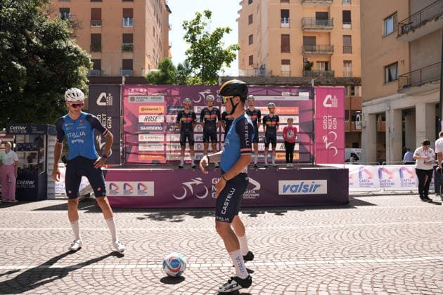 Nazionale Italiana tream during Stage 6 of the Giro Next Gen 2026, from Velletri to Subiaco-Monte Livata, Italy, Friday, June 19, 2026.  Copyright: xMassimoxPaolone LaPressex