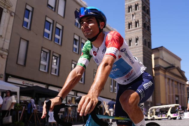 Italy s Mattia Negrente of XDS Astana Development Team during Stage 6 of the Giro Next Gen 2026, from Velletri to Subiaco-Monte Livata, Italy, Friday, June 19, 2026.  Copyright: xFabioxFerrari LaPressex