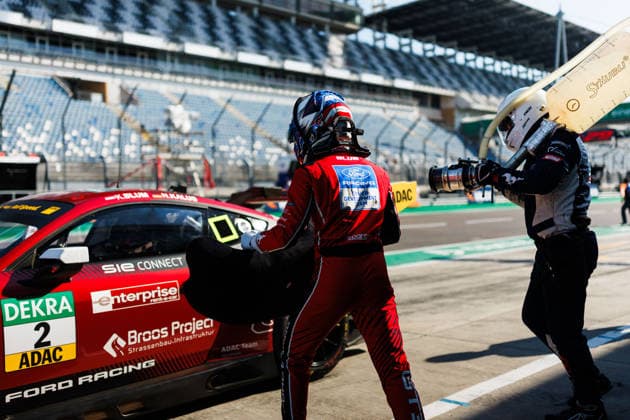 ADAC GT Masters, 5. + 6. Rennen DEKRA Lausitzring 2026 2 Ford Mustang GT3, Haupt Racing Team: Kiano Blum, Niklas Kalus - picture by Gruppe C Photography Schipkau DEKRA Lausitzring Brandenburg Germany Copyright: xGruppexCxPhotographyx