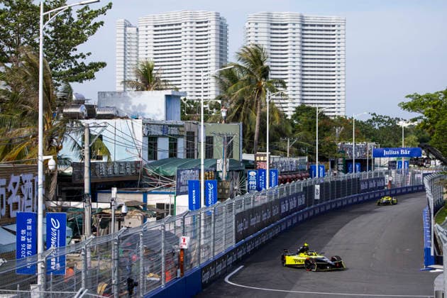 2026 FORMULA E SANYA ePRIX 28 DRUGOVICH Felipe (bra), Andretti Formula E, Porsche 99X Electric, action during the 2026 Sanya ePrix, 11th round of the 2025-26 ABB FIA Formula E World Championship, WM, Weltmeisterschaft on the Sanya Street Circuit from June 18 to 20, 2026 in Sanya, China - SanyaChina  Copyright: xJULIENxDELFOSSEx