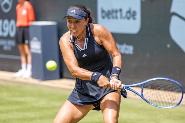 Berlin, 15.06.26, Tennis: VANDA Pharmaceuticals BERLIN TENNIS OPEN 2026 im Steffi-Graf-Stadion. Damen, Einzel. J. Pegula (USA) vs M. Keys (USA). Jessica Pegula retourniert einen Ball. VANDA Pharmaceuticals BERLIN TENNIS OPEN 2026
