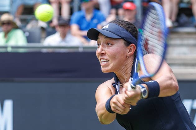 Berlin, 15.06.26, Tennis: VANDA Pharmaceuticals BERLIN TENNIS OPEN 2026 im Steffi-Graf-Stadion. Damen, Einzel. J. Pegula (USA) vs M. Keys (USA). Jessica Pegula retourniert einen Ball. VANDA Pharmaceuticals BERLIN TENNIS OPEN 2026