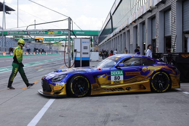 Pitlane, Detail, Maro Engel (D Mercedes-AMG Team Ravenol, 80), Mercedes-AMG GT3, Exit from the box, DTM (German Touring Car Championship) - Round 3 - Free Practice, DEKRA Lausitzring on 19.06.2026. Brandenburg Deutschland Copyright: xx