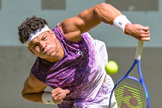 Ben Shelton USA 19.06.2026 ¢ Tennis ¢ TERRA WORTMANN OPEN ¢ ATP, Tennis Herren 500, heristo-arena-Halle (Westfalen), TERRA WORTMANN OPEN, NRW Germany