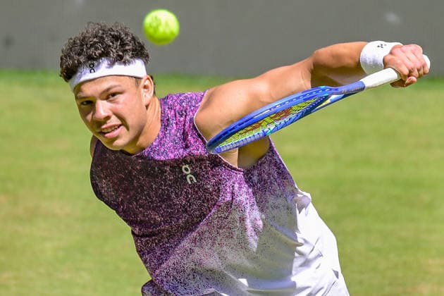 Ben Shelton USA 19.06.2026 ¢ Tennis ¢ TERRA WORTMANN OPEN ¢ ATP, Tennis Herren 500, heristo-arena-Halle (Westfalen), TERRA WORTMANN OPEN, NRW Germany