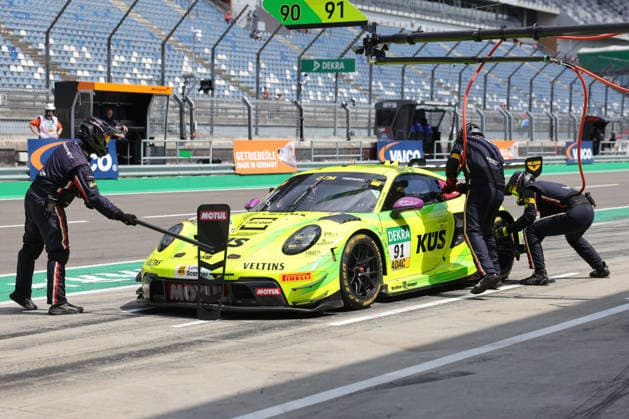 Pitlane, Detail, Thomas Preining (A Manthey, 91), Porsche 911 GT3 R Evo, DTM (German Touring Car Championship) - Round 3 - Free Practice, DEKRA Lausitzring on 19.06.2026. Brandenburg Deutschland Copyright: xx