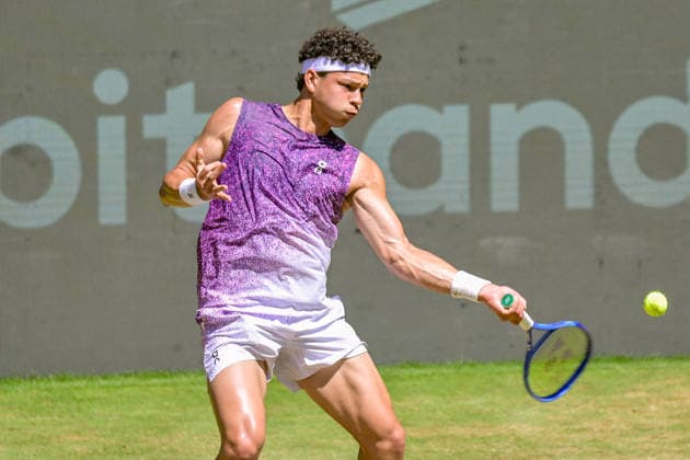 Ben Shelton USA 19.06.2026 ¢ Tennis ¢ TERRA WORTMANN OPEN ¢ ATP, Tennis Herren 500, heristo-arena-Halle (Westfalen), TERRA WORTMANN OPEN, NRW Germany